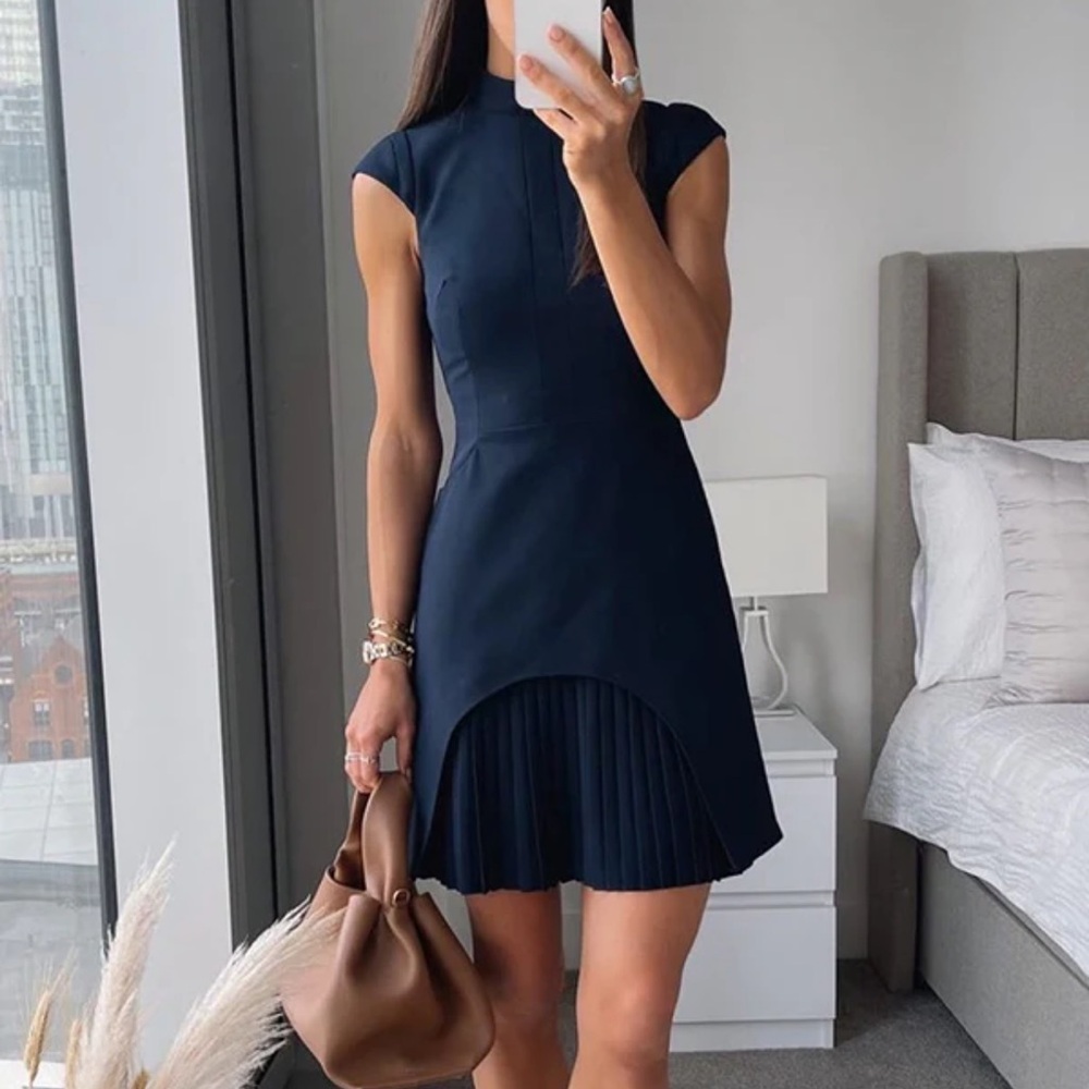 Military tailored mini dress